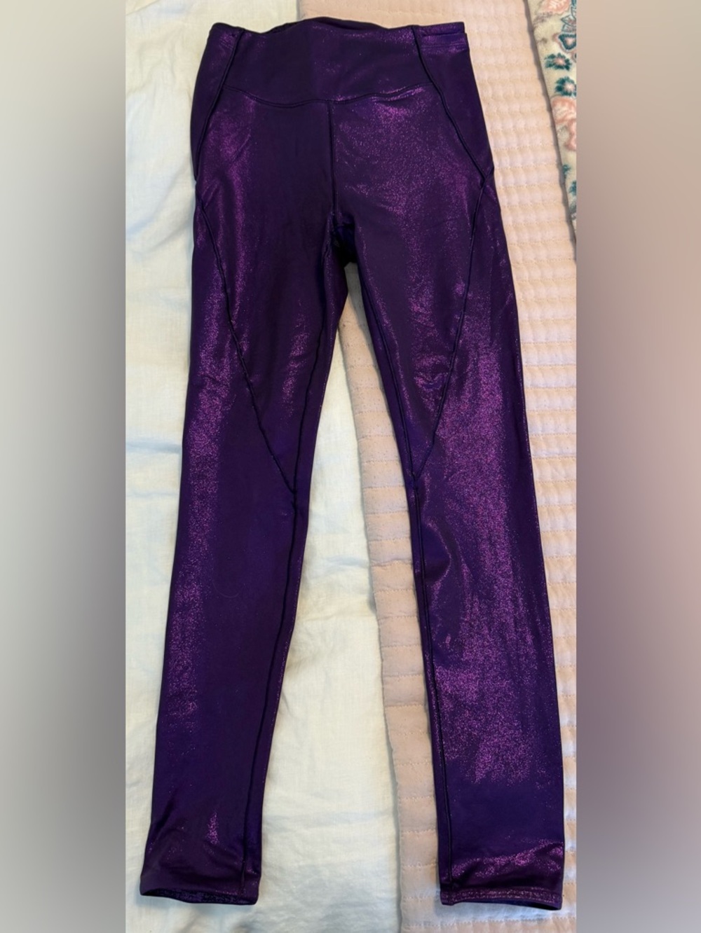Victoria's Secret Shimmer Purple Leggings
